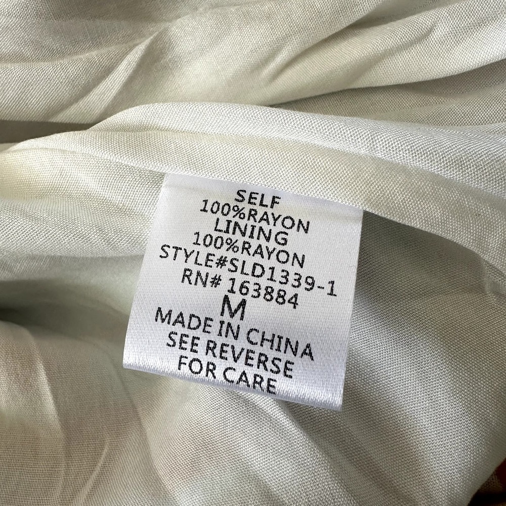 NWT Sweet Lemon Midi Sundress Adjustable Strap Mint Green Tropical Size Medium - Picture 3 of 5